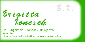 brigitta koncsek business card